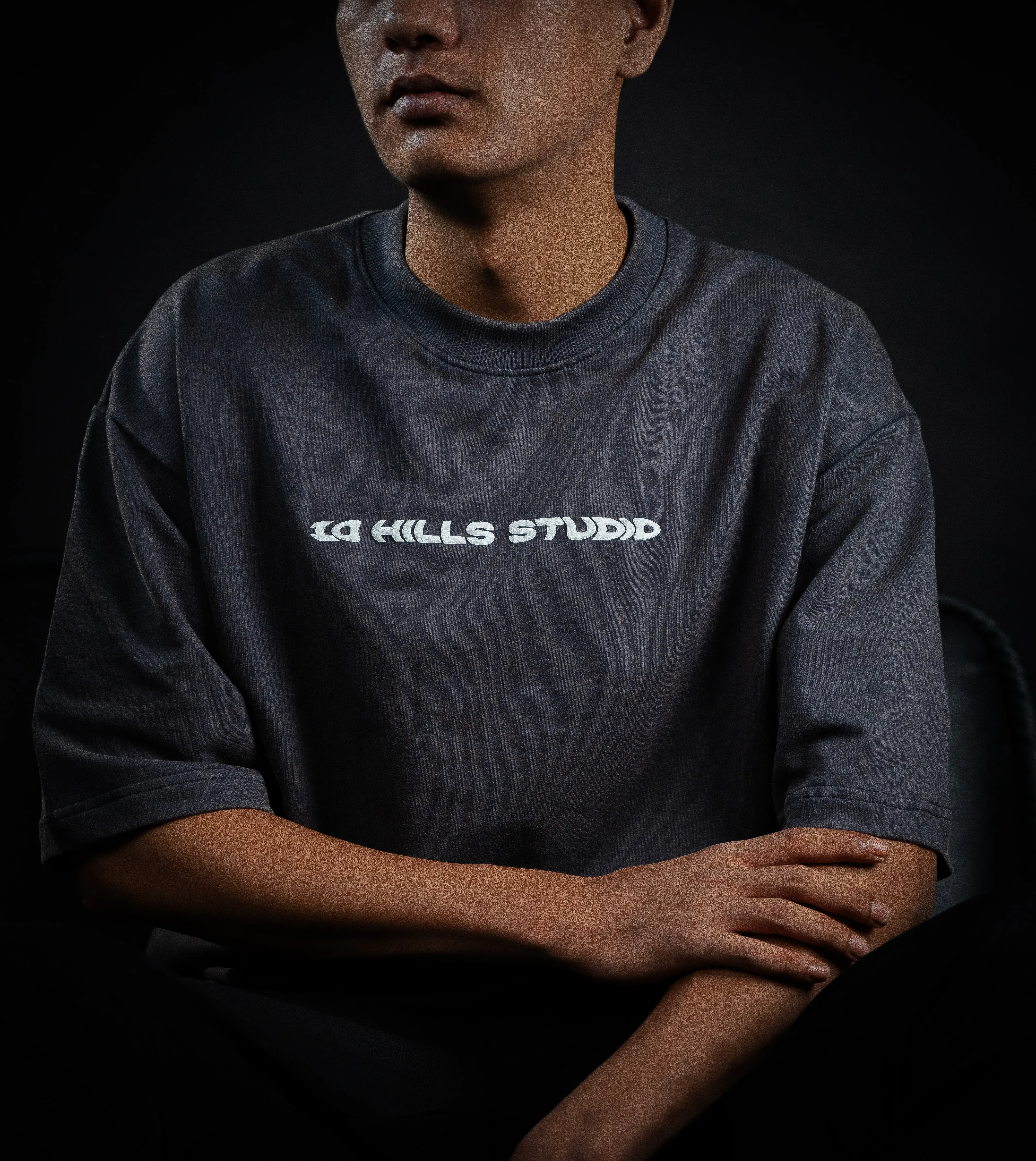 10 Hills Studio Vintage Black Logo Tee