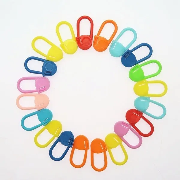 120-Pack: Mix Color Plastic Knitting Tools Locking Stitch Markers Crochet