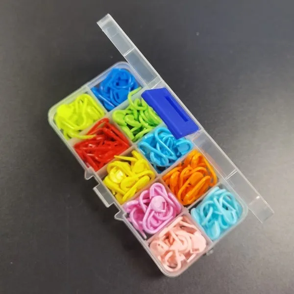 120-Pack: Mix Color Plastic Knitting Tools Locking Stitch Markers Crochet