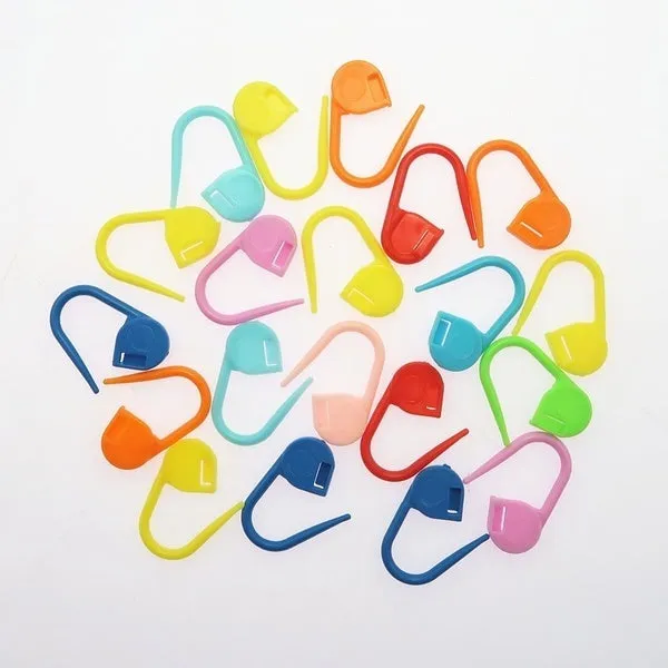 120-Pack: Mix Color Plastic Knitting Tools Locking Stitch Markers Crochet