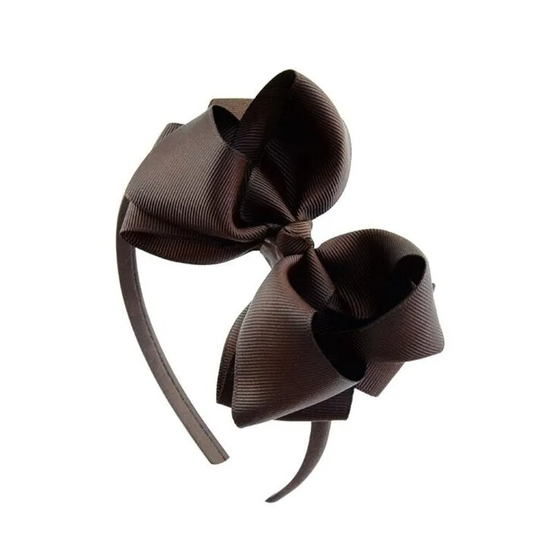 4.5" Boutique bow headbands   -Multiple Colours-