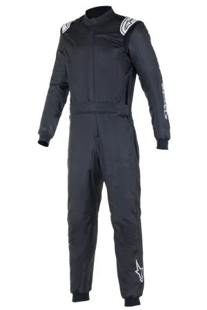 ALPINESTARS 3352722_10_56 ATOM Race suit, FIA 8856-2018, black, Size 56