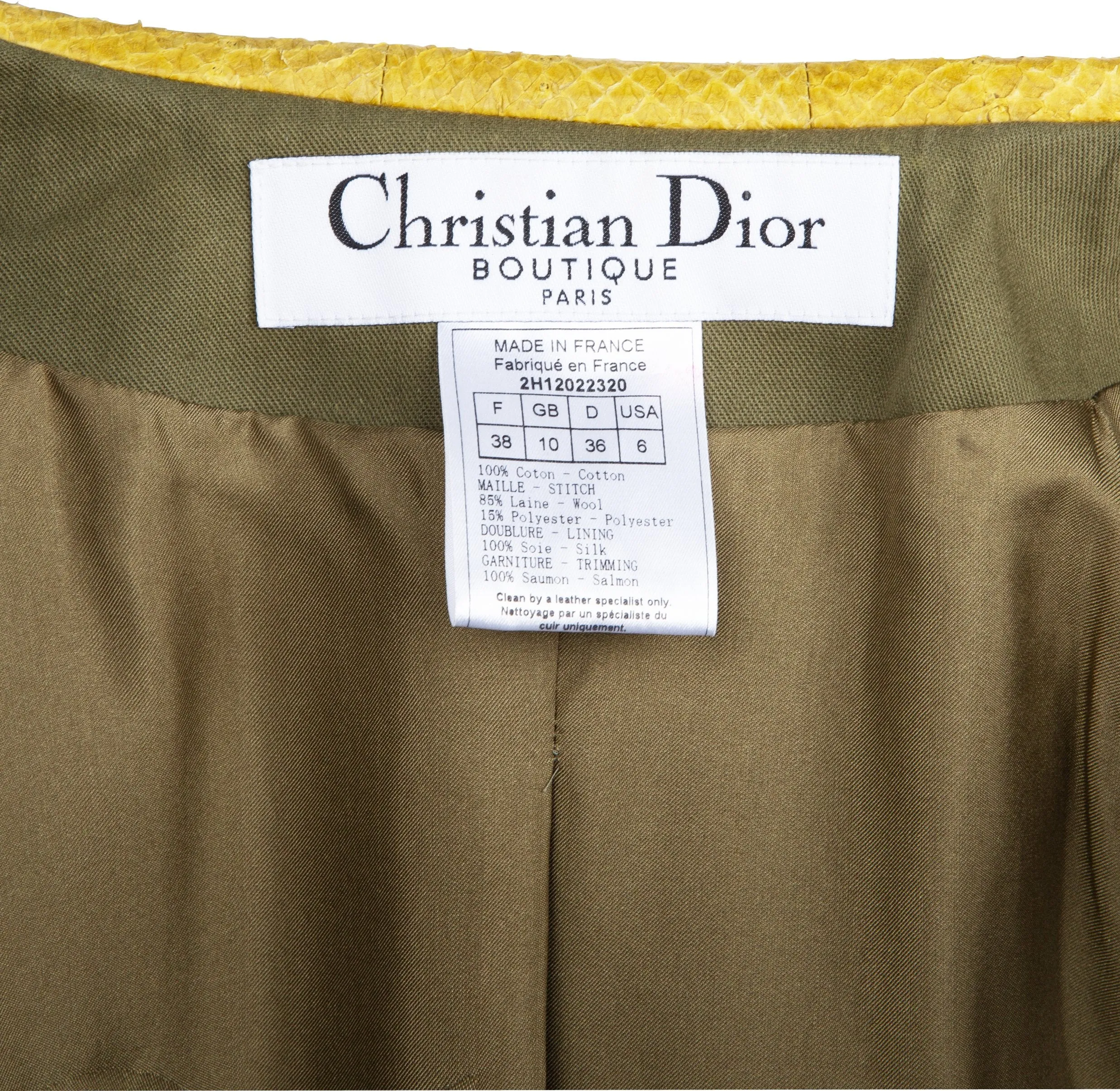 Christian Dior Fall 2002 J'Adore Varsity Logo Jacket