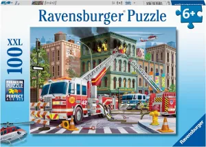 Fire Truck Rescue 100pc Puzzle