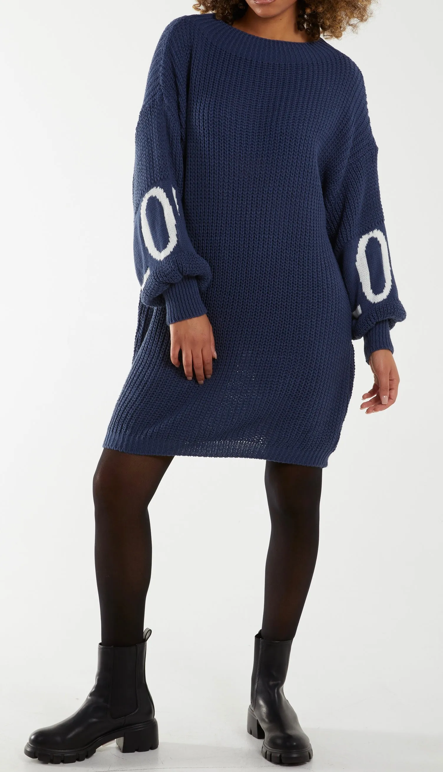 Love Sleeve Jumper dress (3 Colours)