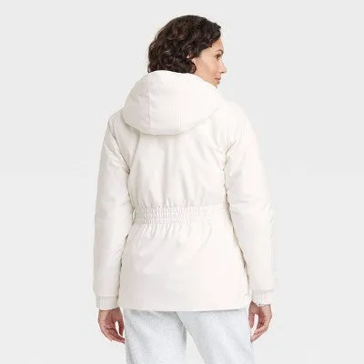 New - All In Motion Women's Zip Winter Hooded Wind-Resistant Snow Sport Jacket