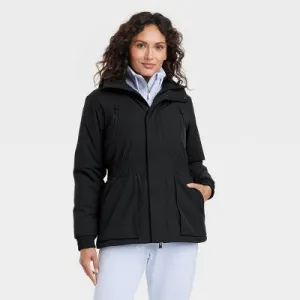 New - All In Motion Women's Zip Winter Hooded Wind-Resistant Snow Sport Jacket