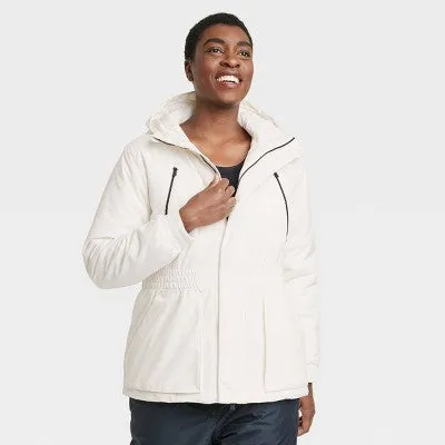 New - All In Motion Women's Zip Winter Hooded Wind-Resistant Snow Sport Jacket