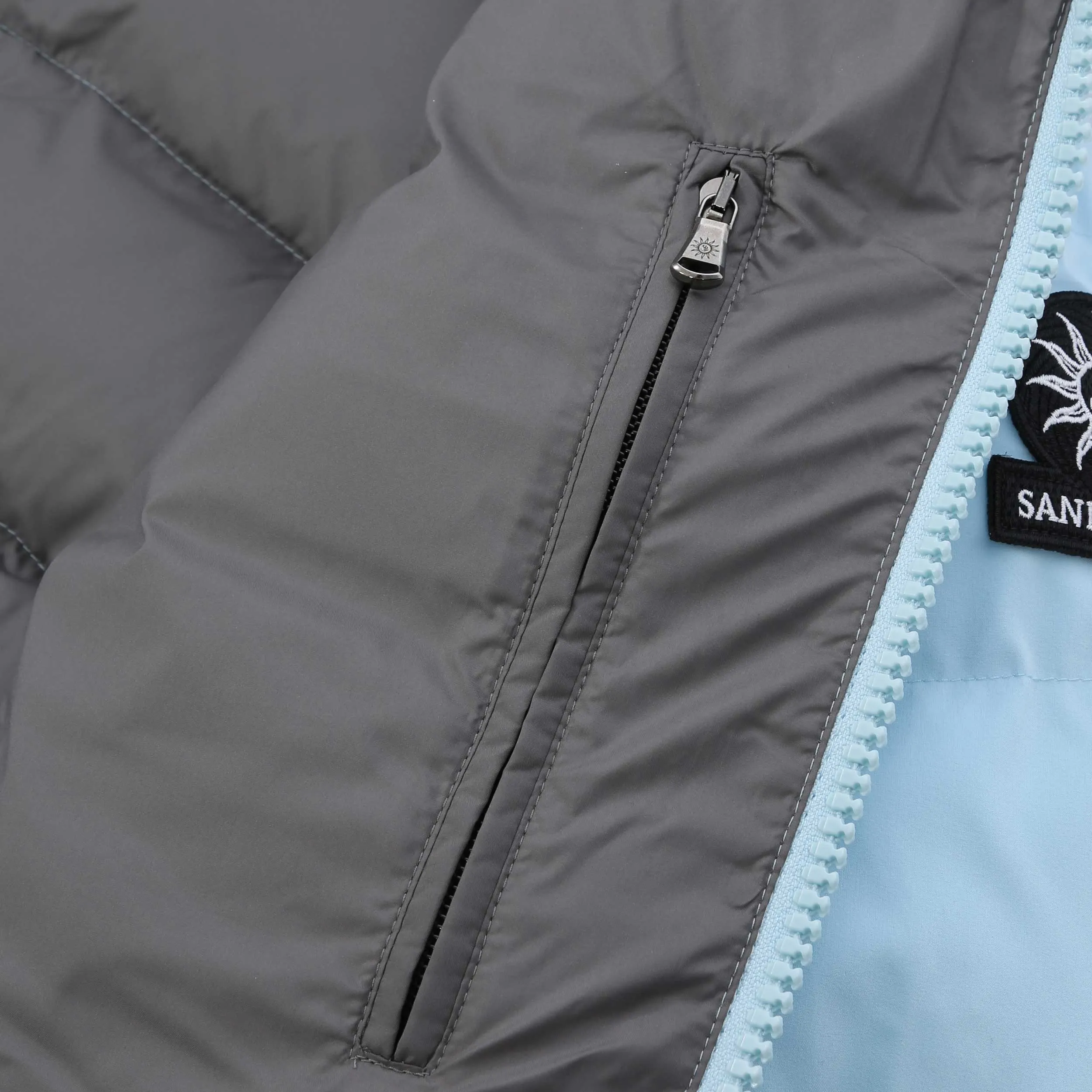 Sandbanks Crystal Blue Puffer Jacket