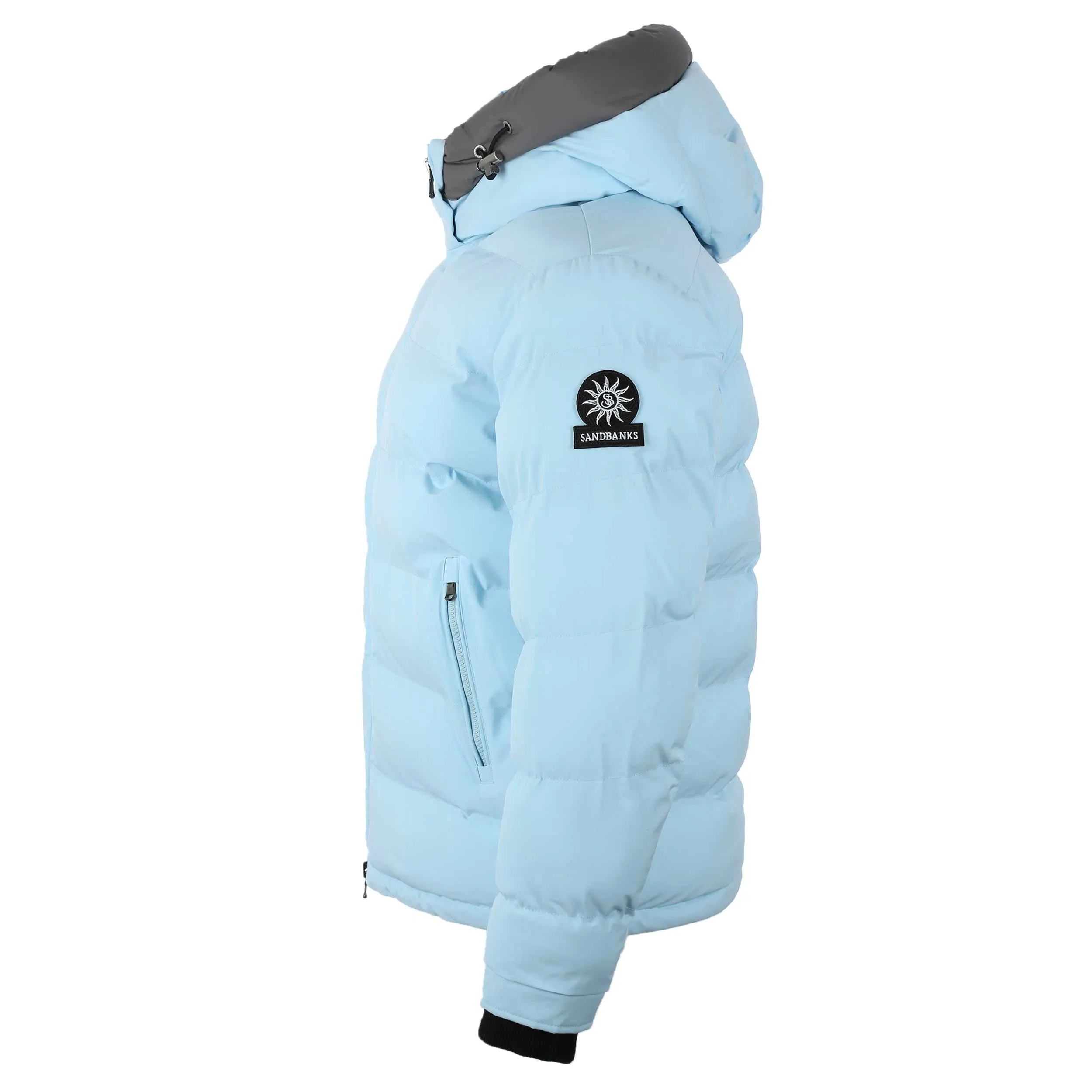 Sandbanks Crystal Blue Puffer Jacket