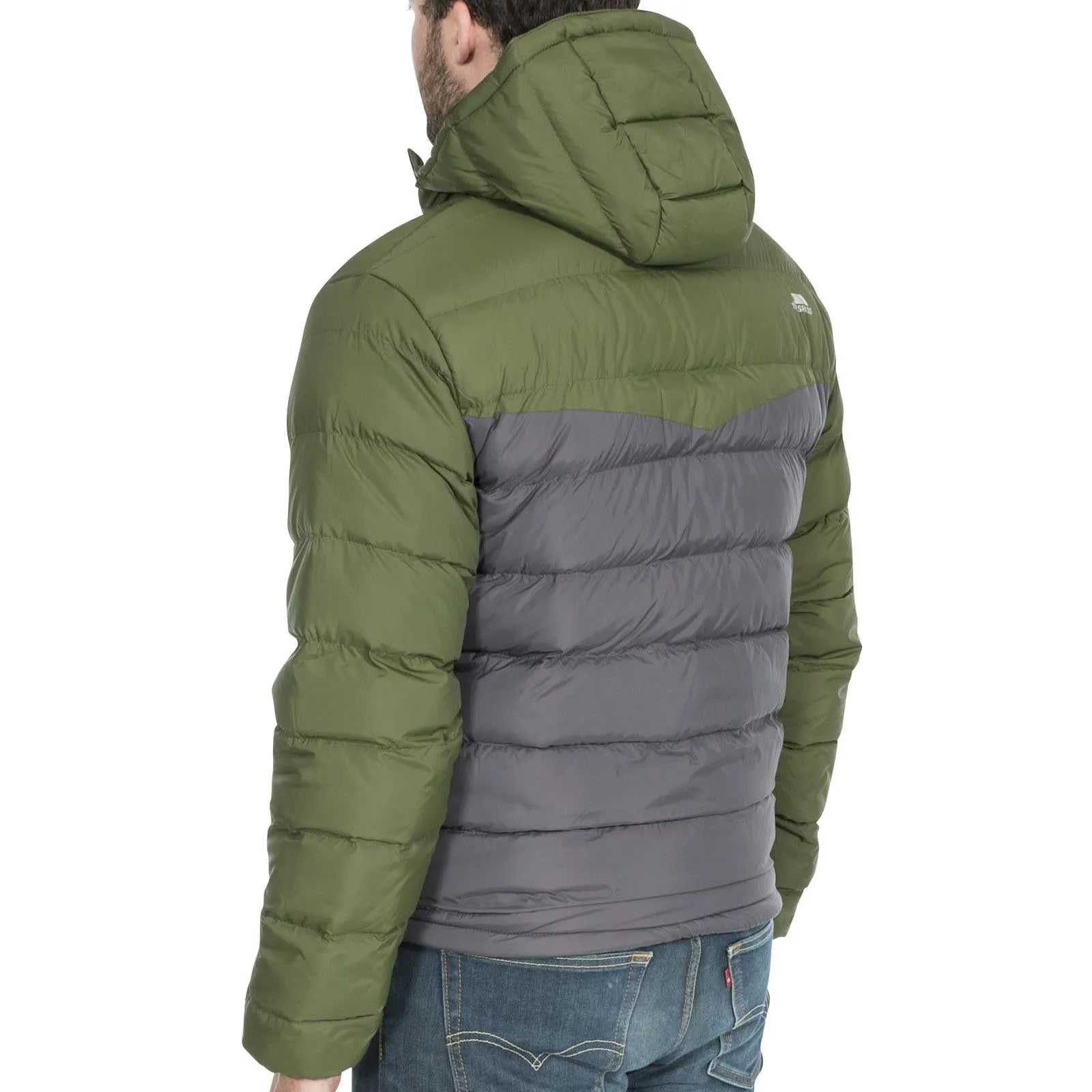 Trespass Mens Oskar Padded Water & Wind Resistant Hooded Padded Jacket