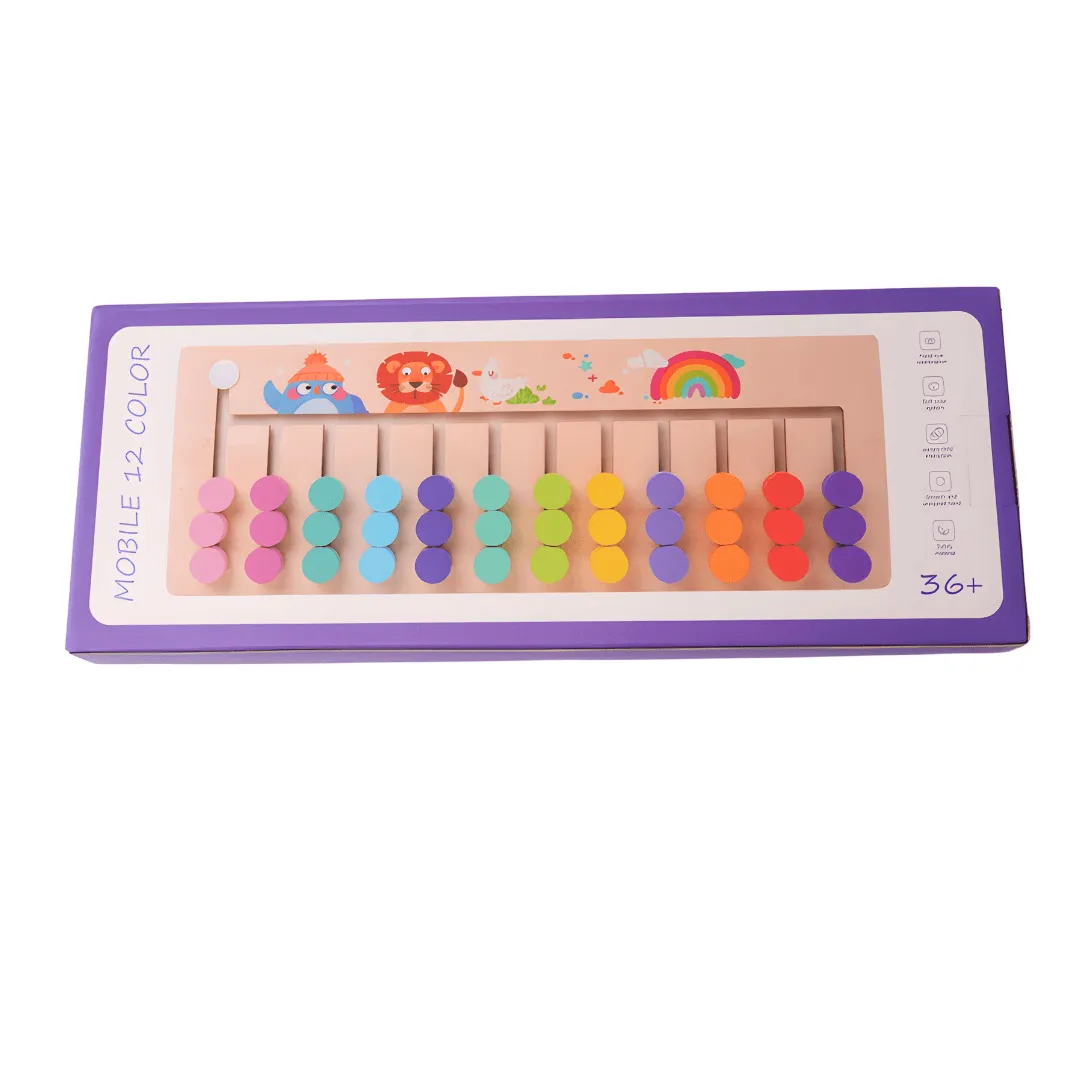 Wooden Mobile 12 Colour match Toy for kids Age 3 